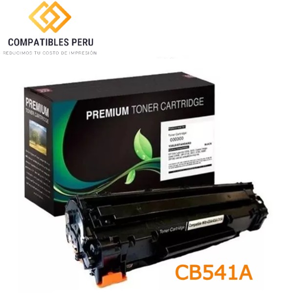 Toner Compatible HP 125A CB541A Cyan Premium alta calidad