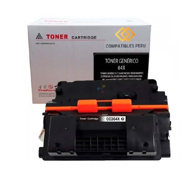 Toner Compatible HP 64x CC364X Negro Laserjet