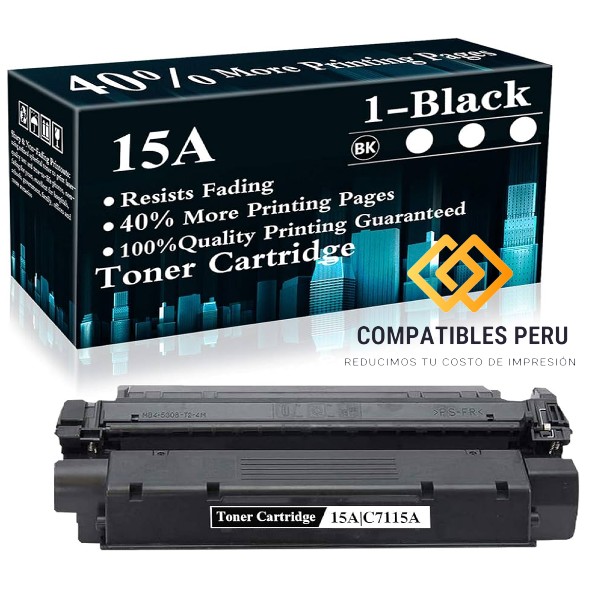 Toner Compatible Hp 15A C7115A Negro 1200 Premium Alta calidad