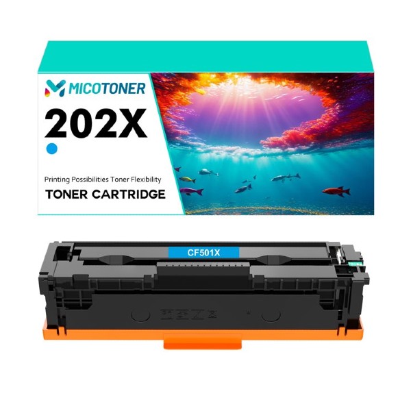 Toner Compatile HP 202X CF501X Cyan 2,5K Alto Rendimiento Premium