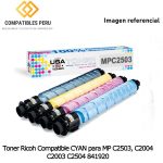 Toner Ricoh Compatible Cyan para MP C2503, C2004 C2003 C2504 841921