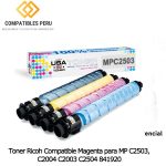 Toner Ricoh Compatible Magenta para MP C2503, C2004 C2003 C2504 841920