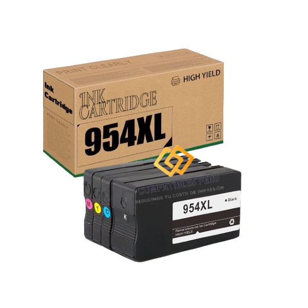 Tinta Compatible HP 954Xl Negro L0S71Al 2,000 Paginas