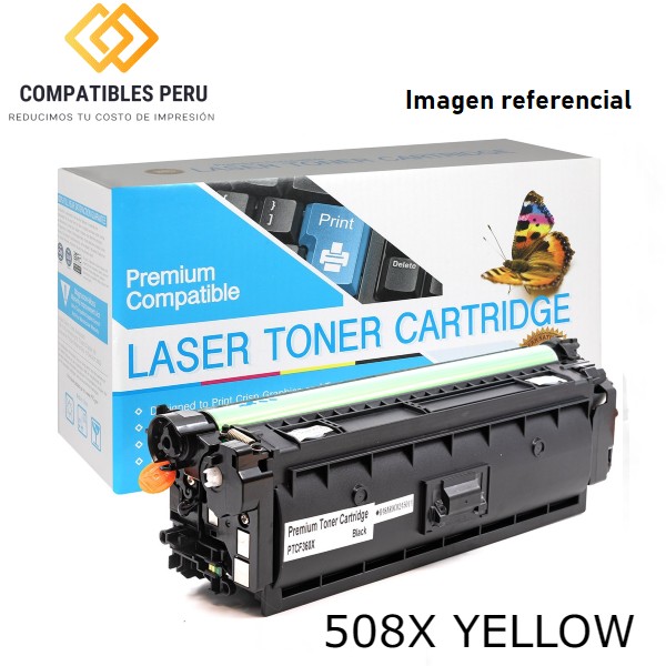 Toner Compatible HP 508X YELLOW CF362X Premium 9500 páginas