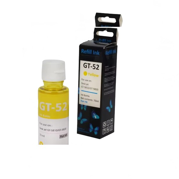 Tinta HP Compatible GT52 Yellow M0H56AL 8000 paginas