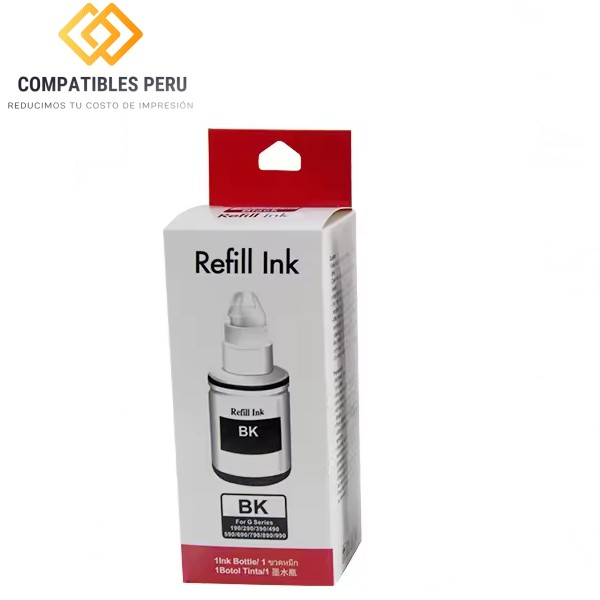 Tinta compatible Canon GI-190BK Negro para G2100 G3100 G3110 G4100 G4110
