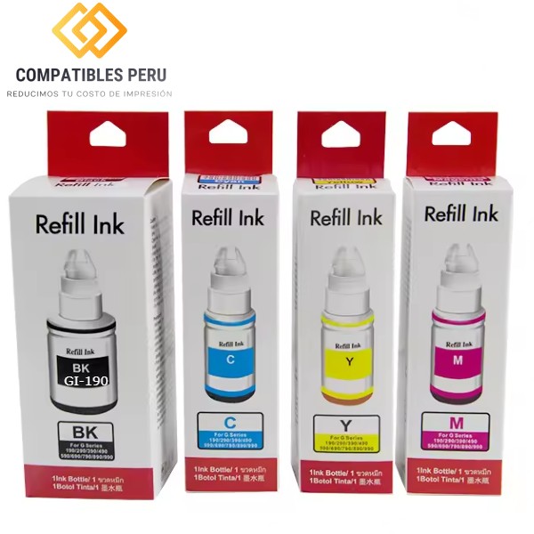 Tinta compatible para Canon G2100 G3100 G3110 G4100 G4110 Premium