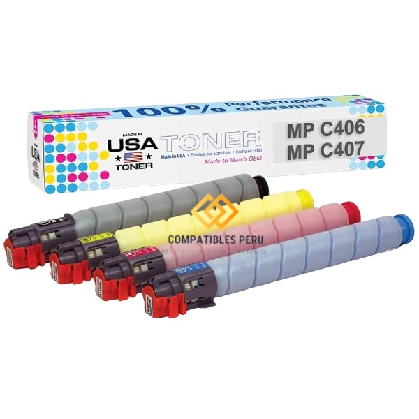 Toner Compatible para Ricoh MP C306 C406 C407
