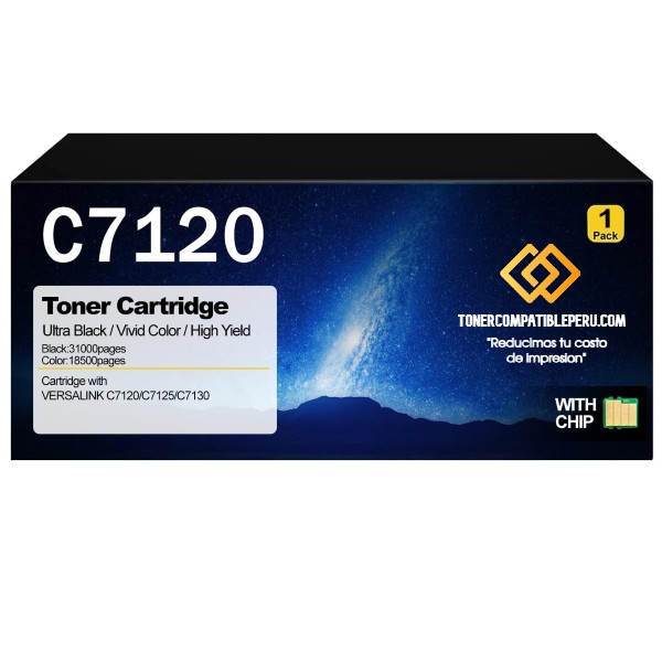 Toner Compatible Xerox 006R01828 Negro C7120 C7125 C7130