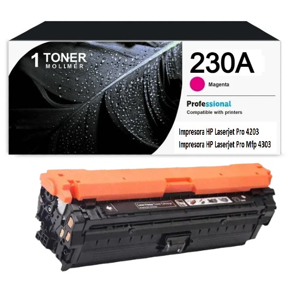 Toner Compatible HP 230A Magenta W2303A Pro 4203, Mfp 4303