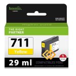 Cartucho de Tinta HP Compatible 711 Color Yellow Codigo CZ132A Para T120 T520 T530 capacidad 29ML