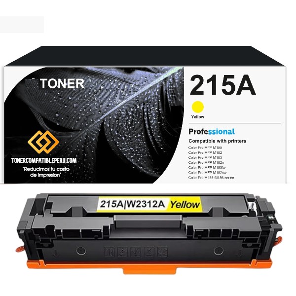 Toner HP Compatible 215A Yellow W2312A 850 Paginas Alta calidad SIN CHIP