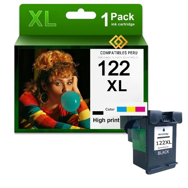 Tinta HP 122XL Negro Compatible CH563HL 480 Páginas
