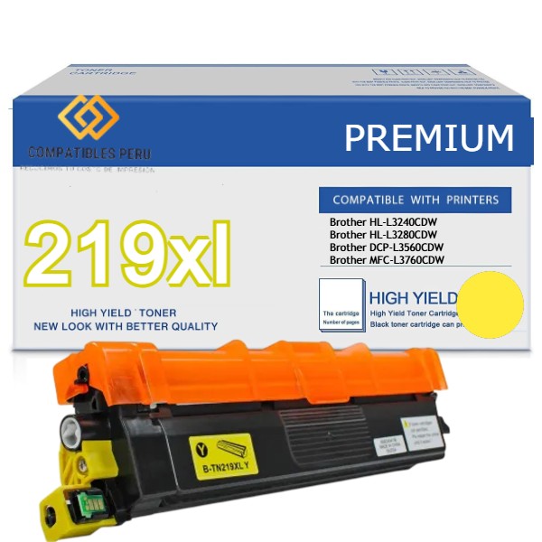 Toner Compatible Brother TN-219XL Yellow L3560 L3760 L3280